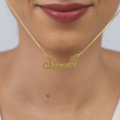 Golden Personalised Self Love Pendant