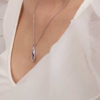 Silver Dual Teardrop Set