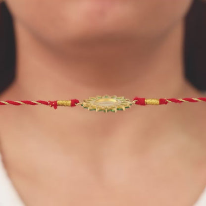Golden Shree Gajanana Rakhi
