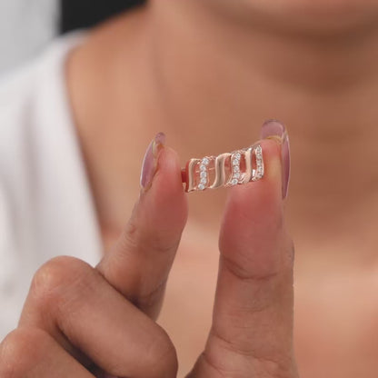 Rose Gold Gracious Wave Ring