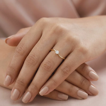 Gold Regal Lab Grown Diamond Ring (Size 12)