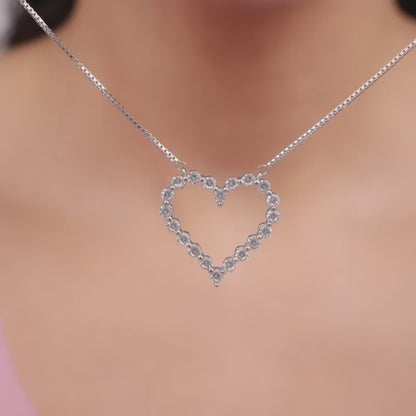 Silver Heart's Affection Necklace