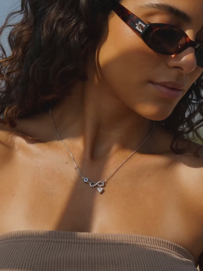 Silver Infinity Love Necklace