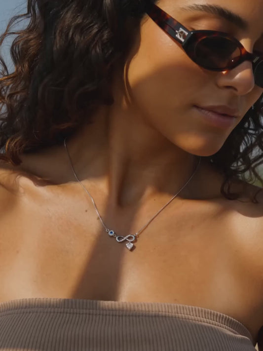 Silver Infinity Love Necklace