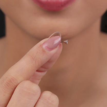 Rose Gold Serenique Lab Grown Diamond Earrings