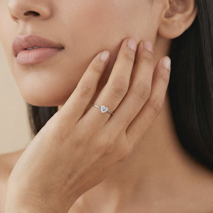 Silver Twilight Love Ring