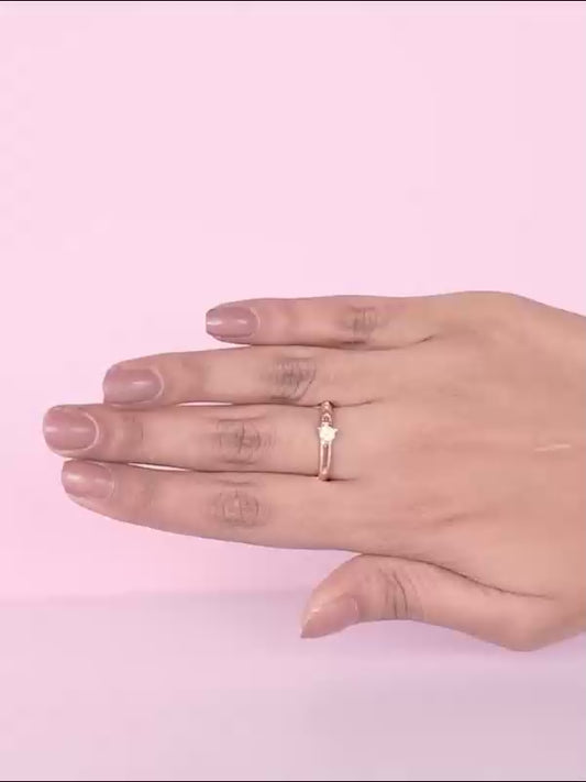 Rose Gold Zircon Bliss Ring
