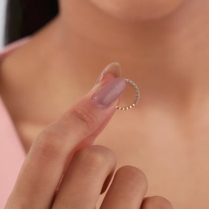 Rose Gold Iconic Hoop Lab Grown Diamond Earrings