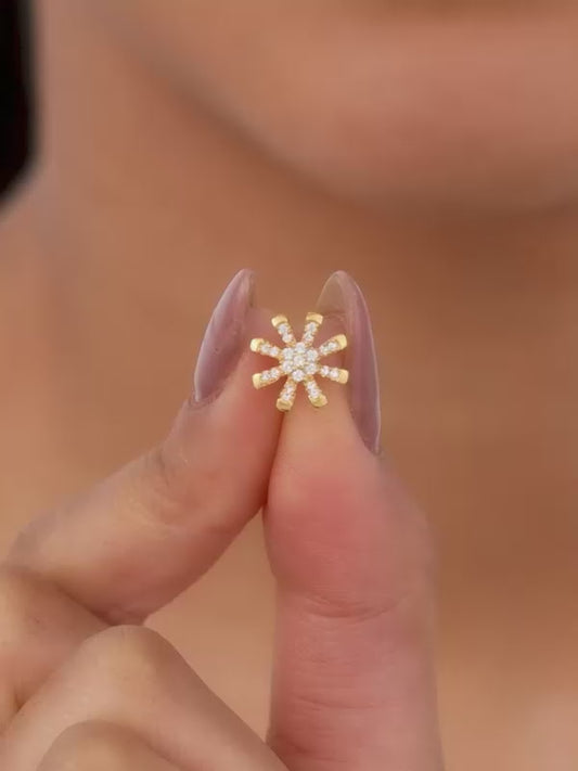 Golden Floret Embrace Studs