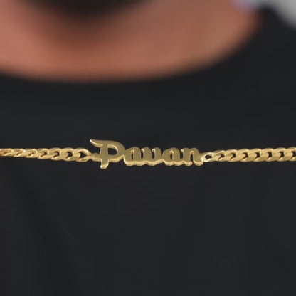 Golden Personalised Timeless Classic Bracelet For Him