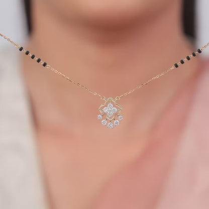 Gold Avni Lab Grown Diamond Mangalsutra
