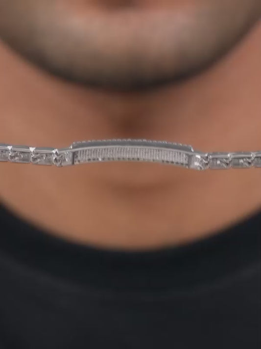 Silver Majestic Verge Bracelet For Him