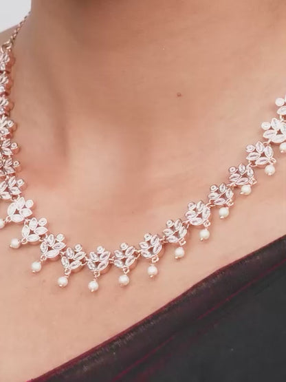 Rose Gold Gleam of Glamour Necklace