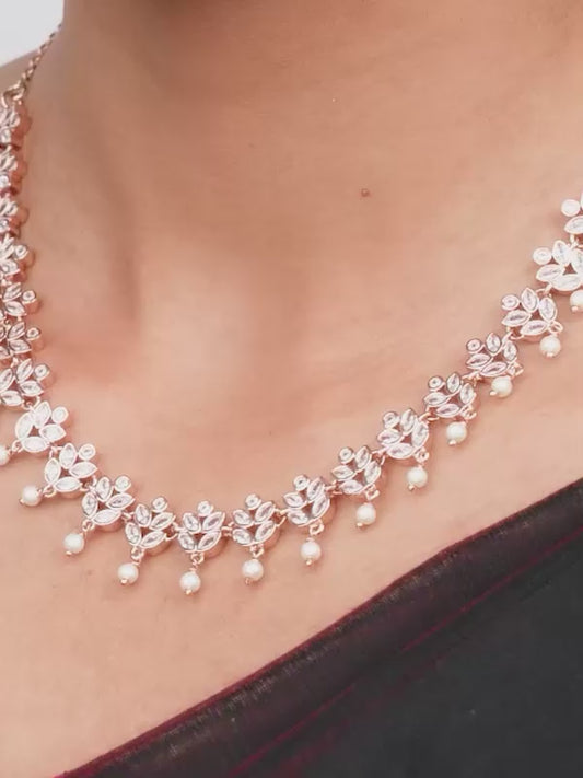 Rose Gold Gleam of Glamour Necklace