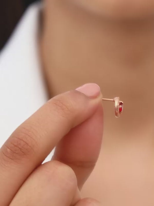 Rose Gold One And Only Earrings