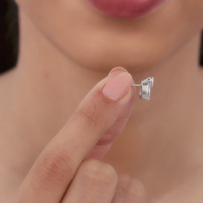 Silver Leafy Teardrop Set