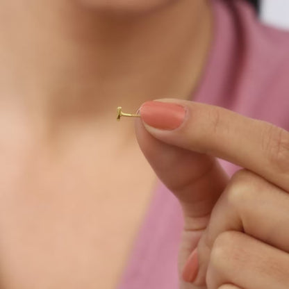 Golden Alluring Stud Earrings