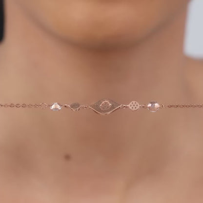 Rose Gold Classy Eye Bracelet