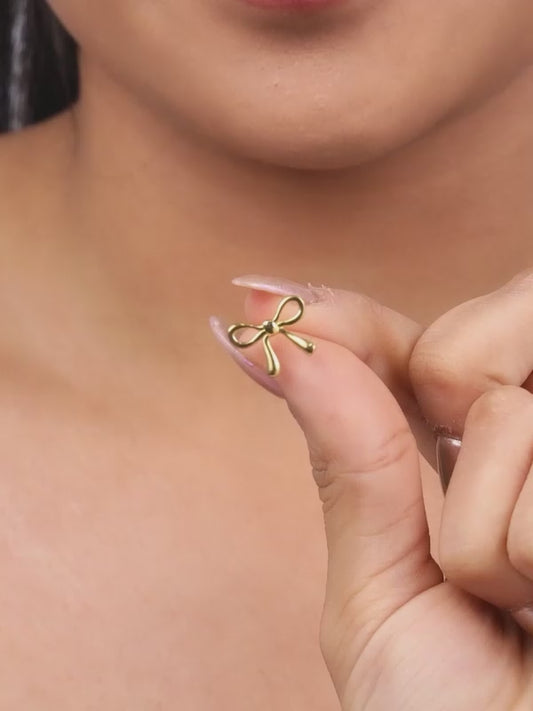 Golden Tied with Love Earrings