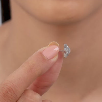 Silver Spark Pop Earrings