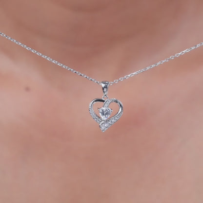 Silver Miley Pearl Pendant With Link Chain