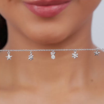 Silver Fascinating Star Bracelet