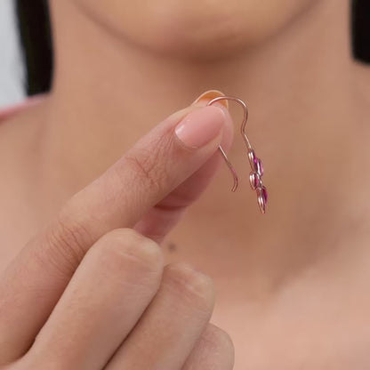 Rose Gold Cherry Blossom Earrings