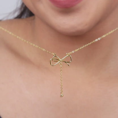 Kriti Sanon Golden Bowtiful Necklace