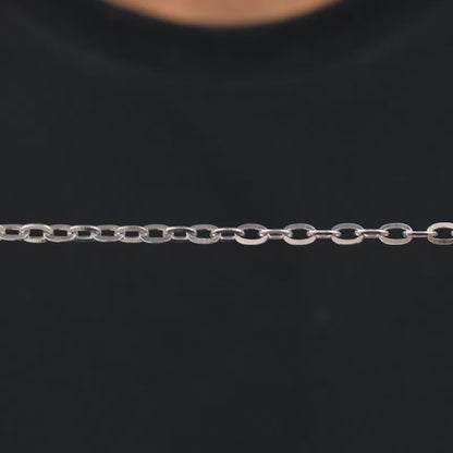 Silver Cable Chain For Him
