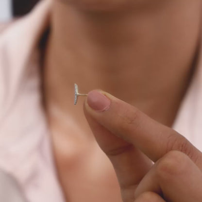 Gold Moonshine Diamond Stud Earrings