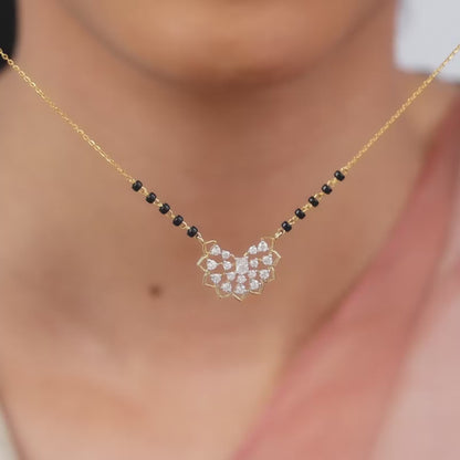 Gold Devanshi Lab Grown Diamond Mangalsutra