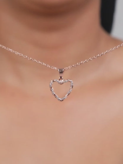 Rose Gold Amora Gleam Pendant with Link Chain