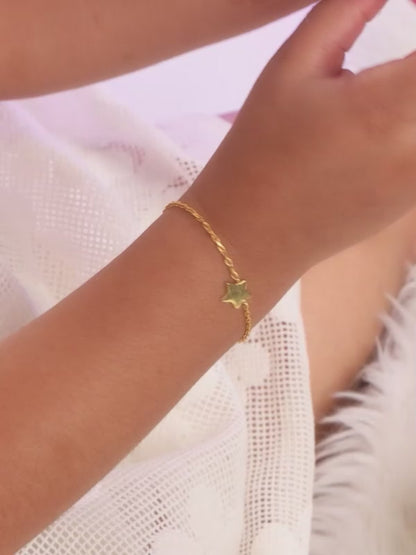 Golden Star Kids Bracelet