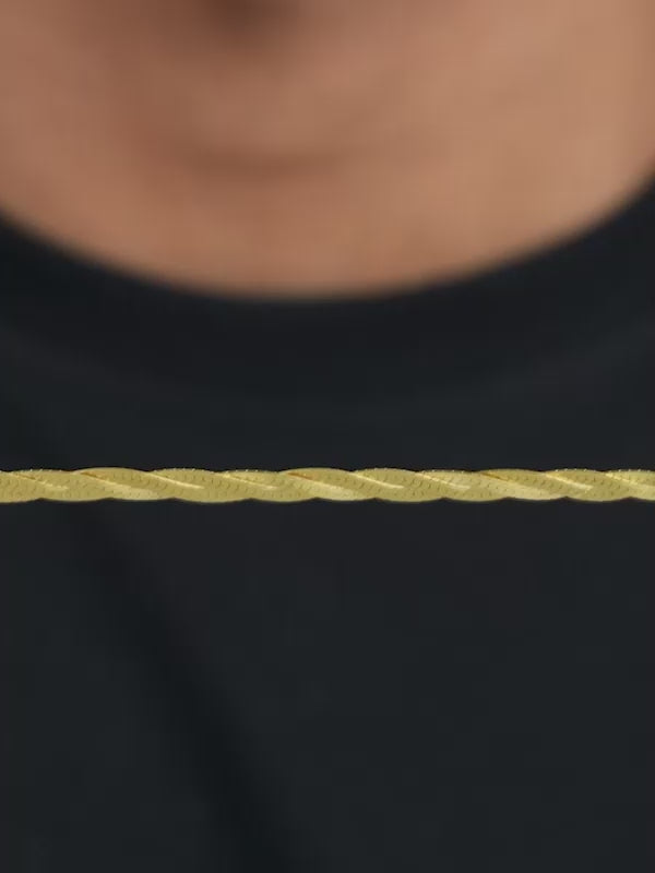 Golden Snake Chain For Him