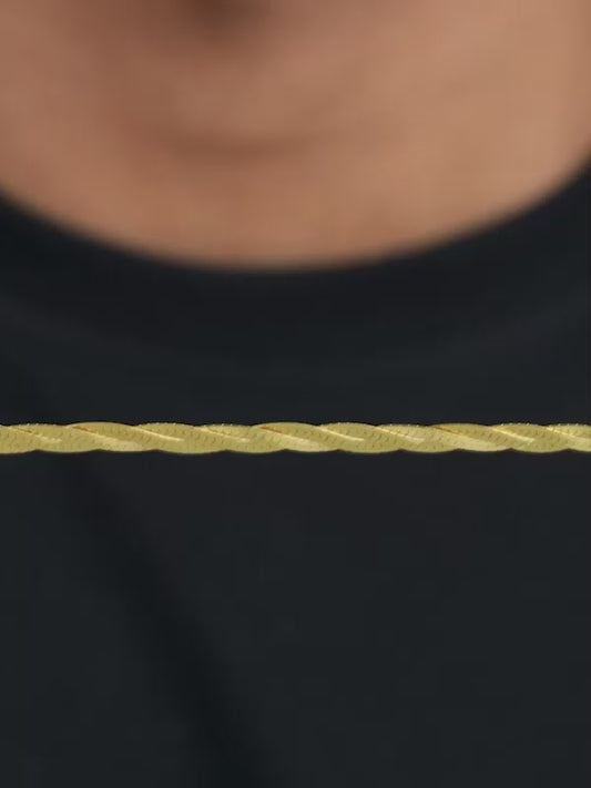 Golden Snake Chain For Him