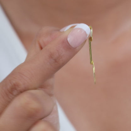 Golden Prism Axis Earrings