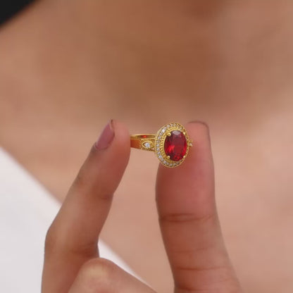 Golden Poetic Love Ring