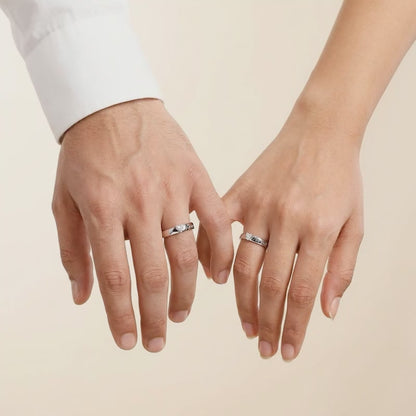 Silver Forever Kind Couple Rings
