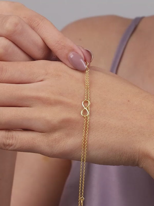 Kriti Sanon Golden Boundless Link Bracelet