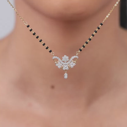 Gold Chitra Lab Grown Diamond Mangalsutra