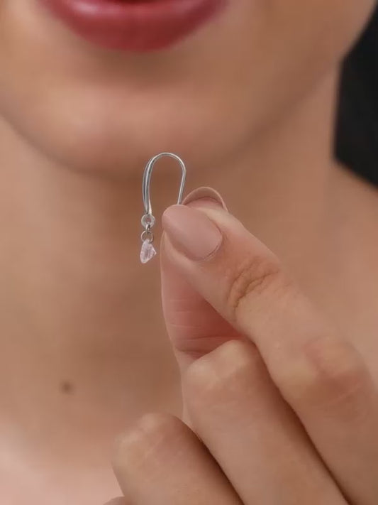 Silver Classic Shiny Drop Earrings