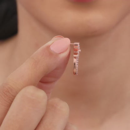 Rose Gold Pure Elegance Earrings