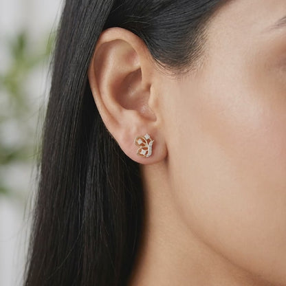 Gold Refined Flight Lab Grown Diamond Earrings