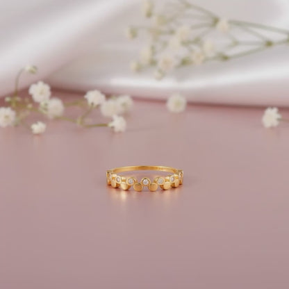 Golden Urban Loop Ring