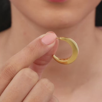 Golden Belle J Stud Earrings