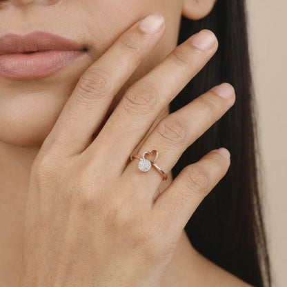 Rose Gold Lovey-Dovey Ring