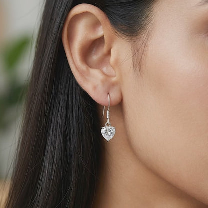 Silver Beyond Heart Earrings