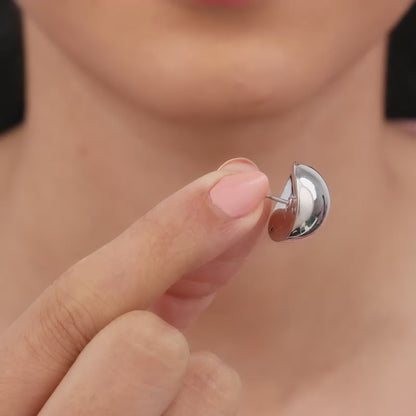 Silver Glow Power Earrings