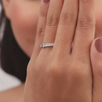 Silver Glistening Grace Ring