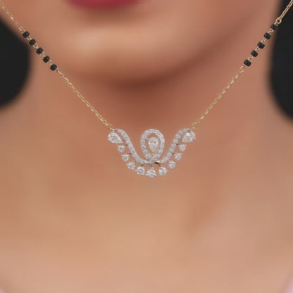 Gold Monica Lab Grown Diamond Mangalsutra
